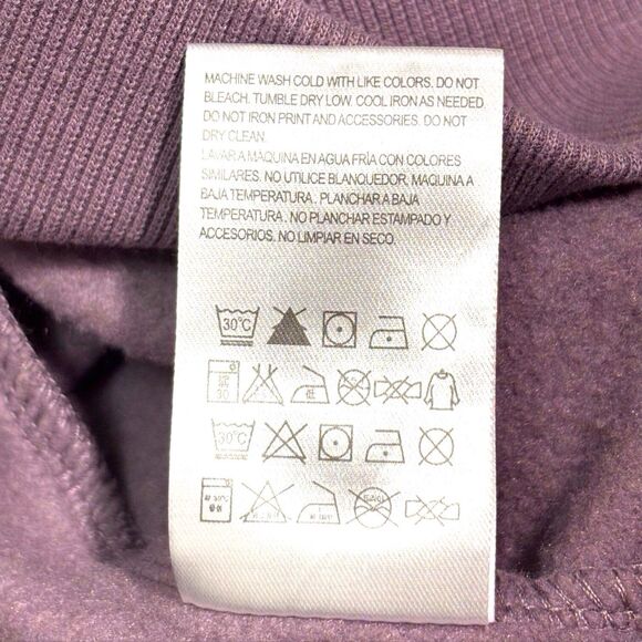 Hooey Womens Crewneck Sweatshirt Purple Long Sleeve Western Bronc Small READ - Picture 7 of 8